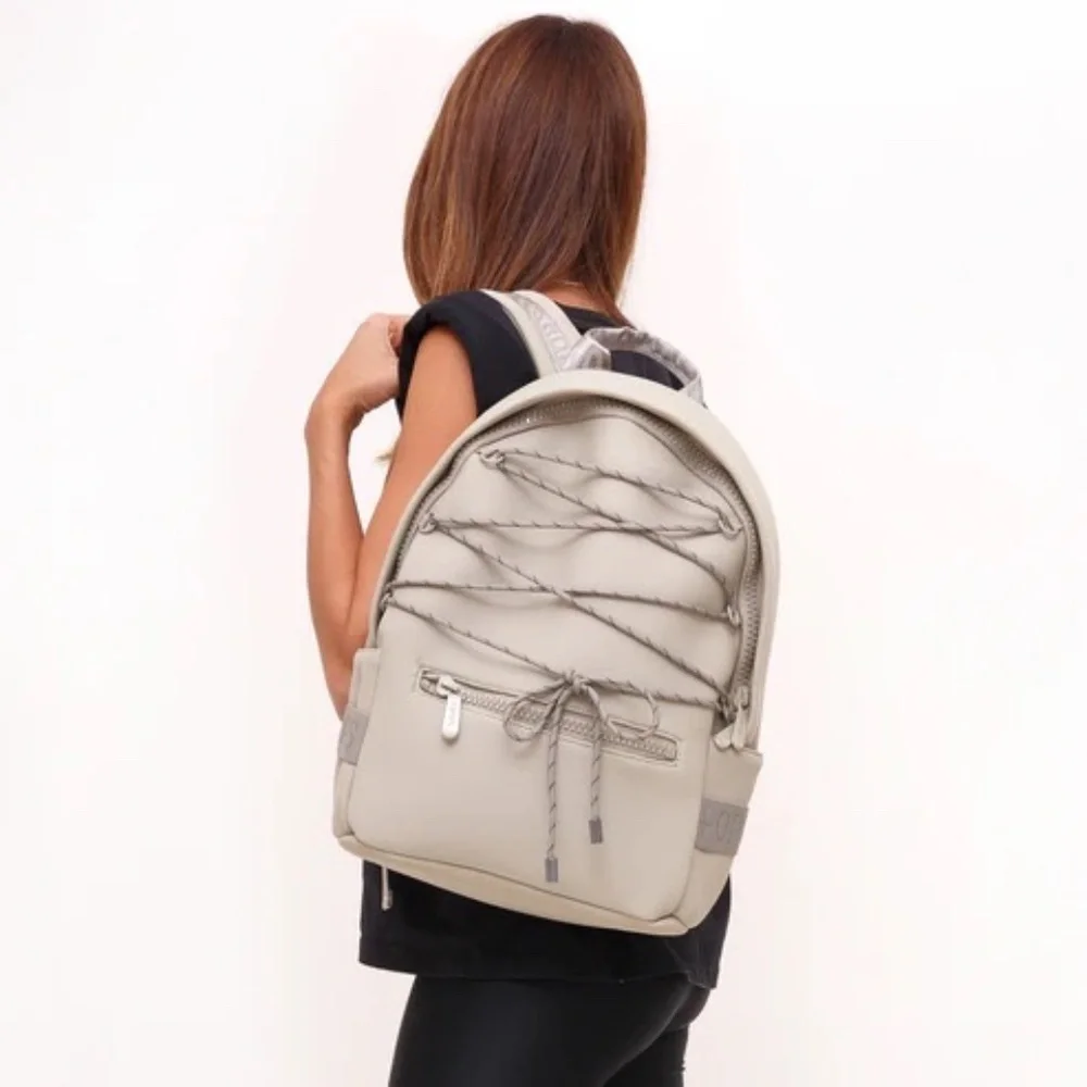 NWT Anthropologie Pops Ups Brand Taupe Everyday Backpack